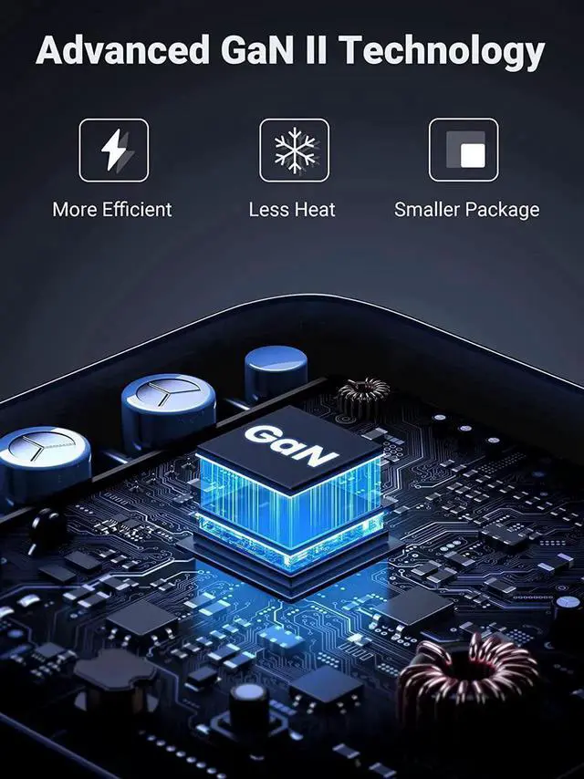 Alt view image 5 of 7 - 100W USB C Charger Nexode 4 Ports USB C Charging Station GaN Fast Desktop Charger Compatible with MacBook Pro XPS iPhone 16/16 Pro/15 Pro Galaxy S24/S23 Ultra iPad Steam Deck