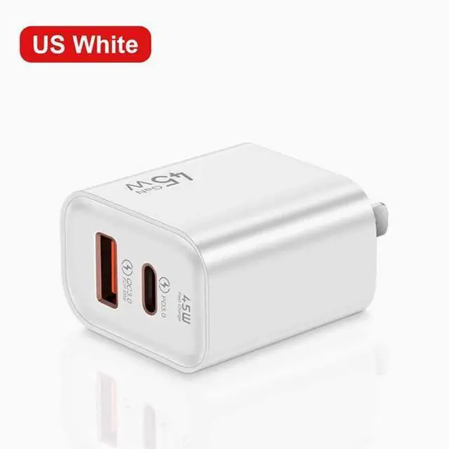 Main image of 45W US Gauge charging head PD Super Fast charge/Flash charge White
