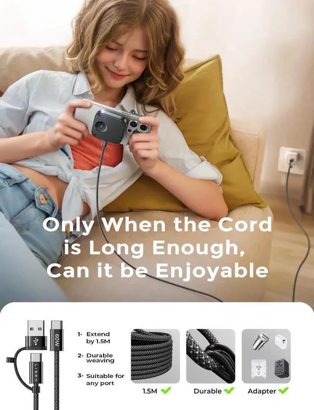Alt view image 6 of 6 - Travel Charger Charging Station for Apple Magsafe Charge for iPhone 16 Travel Essentials Gift for Women and Men Magsafe Accessories Wireless Charger for iPhone 16/15/14/13/12 Airpods Watch