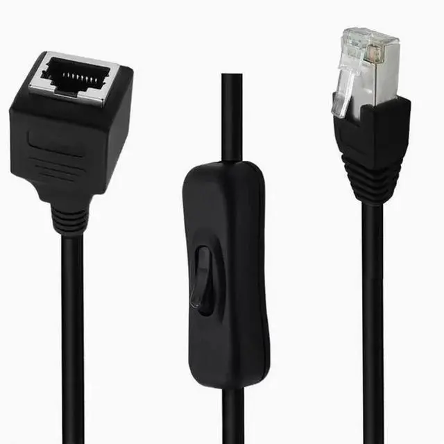 Main image of Super Class 6 Gigabit cat6e network cable with 304 switch control network Disconnect extension network cable Male to female straight head 1m