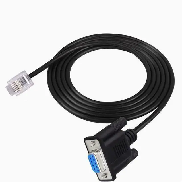 Alt view image 4 of 5 - RS232 DB9 6P6C Female head turn RJ11 RJ12 6P6C LAN Serial Console cable serial port COM
