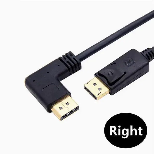 Main image of 4K gold plated 90-degree dextrocurvature elbow DP cable HD cable DisplayPort cable DP to DP conversion cable