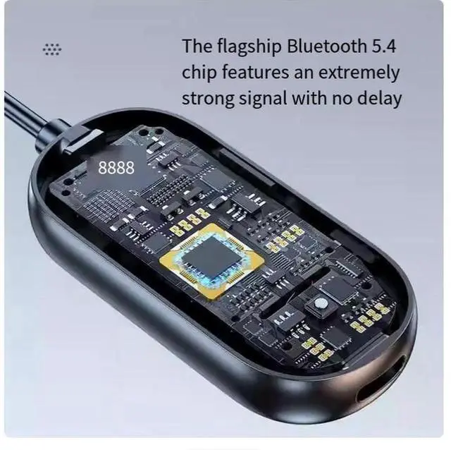Alt view image 6 of 7 - 5.4 Bluetooth adapter, transmitter, receiver, LCD liquid crystal display, car audio, wireless Bluetooth to lossless conversion