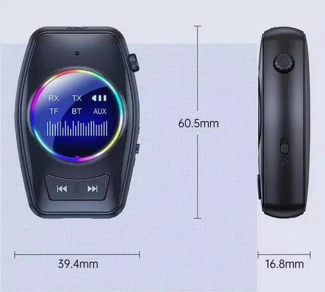 Alt view image 6 of 6 - 5.4AUX Bluetooth receiver, wireless audio receiver, Bluetooth receiving and transmitting two-in-one car adapter, supports TF card playback