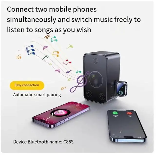 Alt view image 7 of 7 - Bluetooth 5.4 one-to-two receiver and Transmitter Dual Transmitter and dual Receiver adapter for audio, car, aircraft and TV