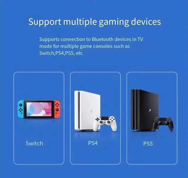 Alt view image 2 of 5 - USB Wireless Bluetooth Audio Transmitter 5.3 is compatible with PS4/PS5/pro/switch/ computer Bluetooth reception