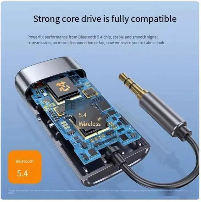 Alt view image 5 of 6 - Bluetooth 5.4 Receiver and transmitter, hands-free aux two-in-one wireless transmitter for aircraft fitness TV