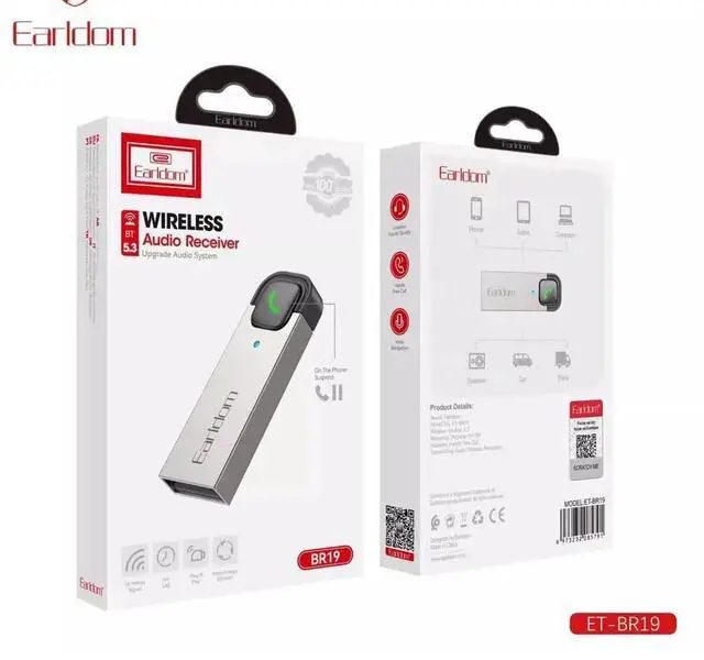 Alt view image 4 of 7 - The car Bluetooth 5.3 receiver, car audio navigation, mobile phone call lossless stereo audio adapter supports SBC sound quality