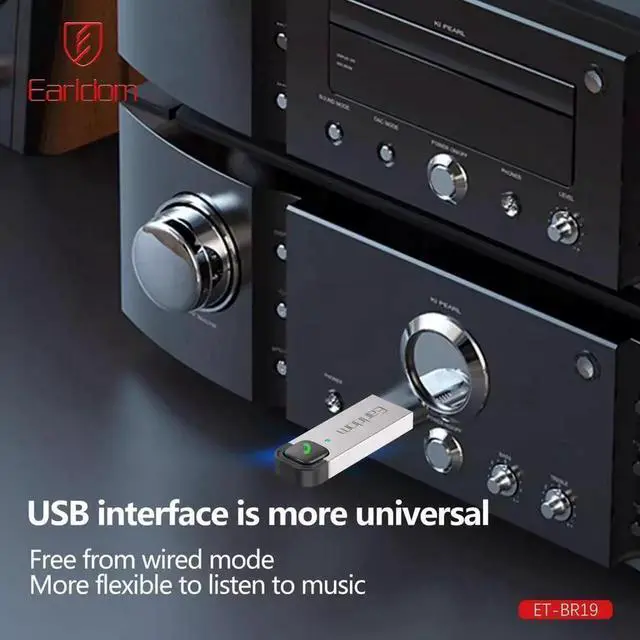 Alt view image 5 of 7 - The car Bluetooth 5.3 receiver, car audio navigation, mobile phone call lossless stereo audio adapter supports SBC sound quality