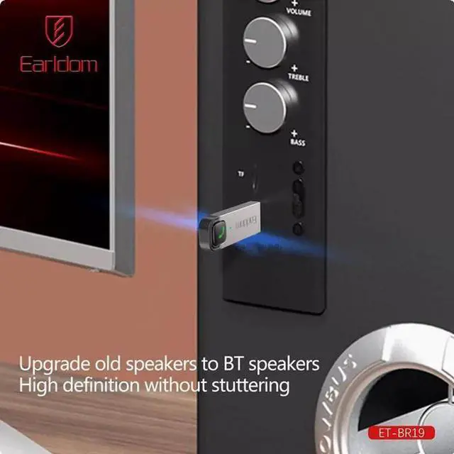 Alt view image 2 of 7 - The car Bluetooth 5.3 receiver, car audio navigation, mobile phone call lossless stereo audio adapter supports SBC sound quality