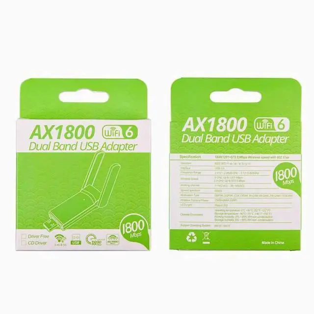 Alt view image 3 of 3 - wifi6 wireless card usb desktop computer Gigabit dual-band 5G 1800M gaming reception and transmission