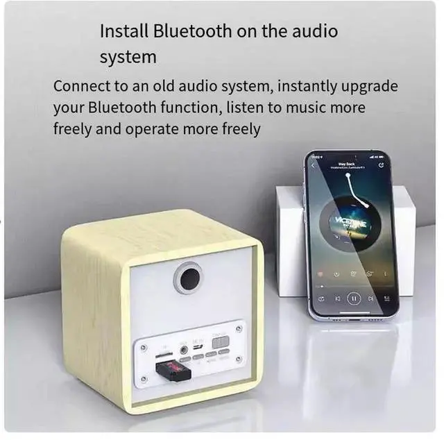 Alt view image 5 of 5 - USB car MP3, car Bluetooth 5.3 mini receiver, AAC lossless audio quality, call navigation, audio stereo