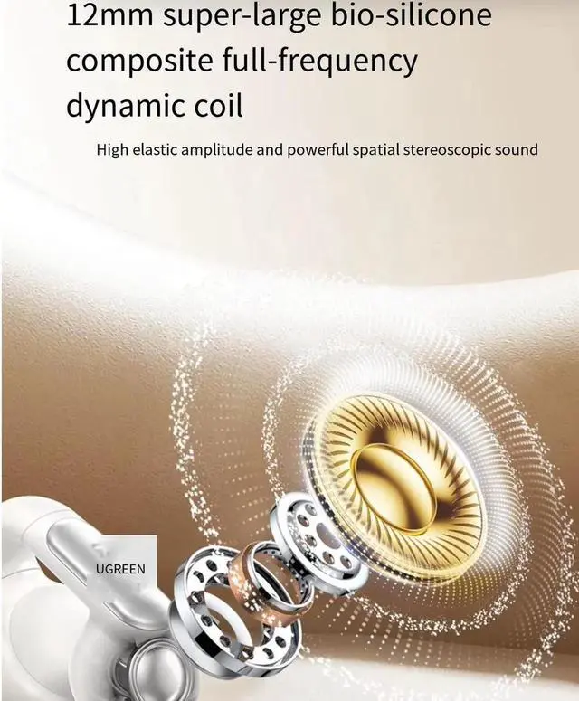 Alt view image 7 of 7 - S5 Bluetooth headphones feature an IPX5 waterproof wireless open sports ear clip with bone conduction function, suitable for Apple and Xiaomi devices White