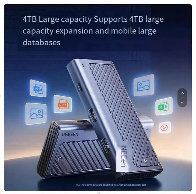 Alt view image 4 of 6 - m2 SSD box nvme/sata dual protocol typec External usb3.2 Mobile m.2 docking station