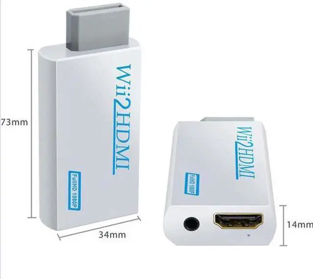 Alt view image 2 of 3 - wii to hdmi high-definition converter, WII2 hdmi, wii to HDMI converter, game console WII adapter
