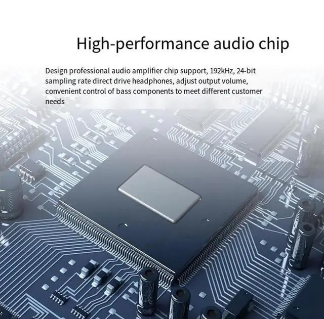 Alt view image 4 of 6 - 192KHZ digital-to-analog audio converter, fiber-to-analog-to-digital video converter, DAC audio converter