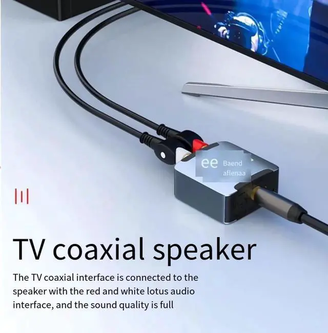 Alt view image 3 of 7 - The digital coaxial audio converter fiber optic is suitable for converting the output audio cable Spdif of Xiaomi TV to analog AUX