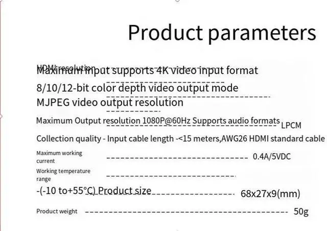 Alt view image 3 of 3 - capture card, OBS game live streaming capture box, USB video recording collector, high-definition 60Hz