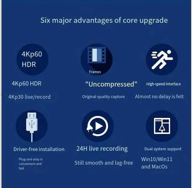 Alt view image 3 of 7 - USB 3.0 4K HDMI video capture card live streaming room building magic tool collector OBS Douyin Companion High-definition game