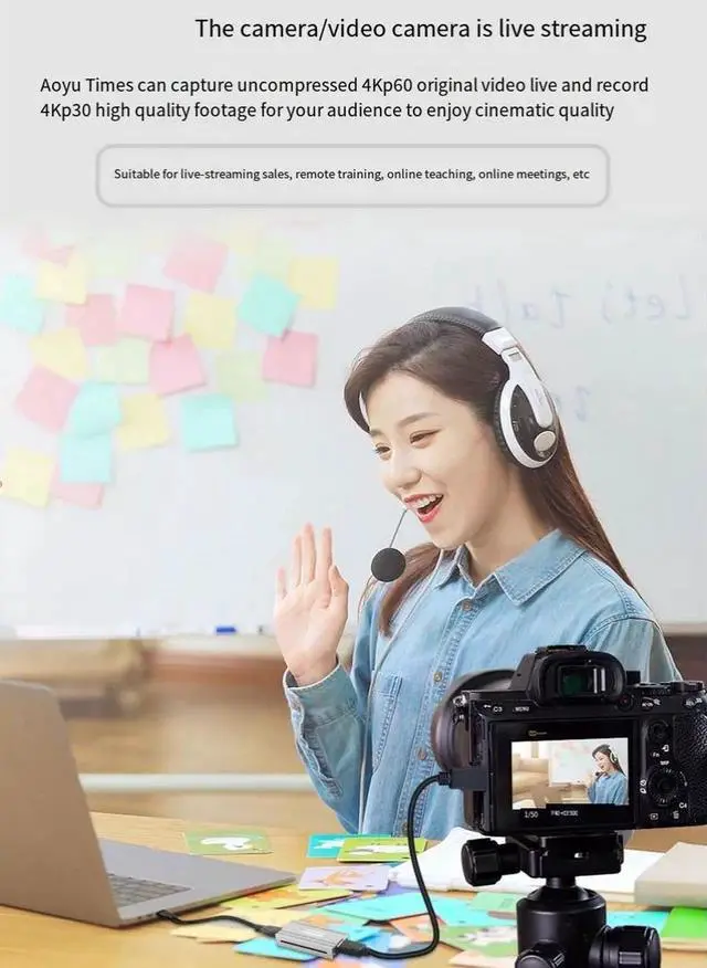 Alt view image 5 of 7 - USB 3.0 4K HDMI video capture card live streaming room building magic tool collector OBS Douyin Companion High-definition game