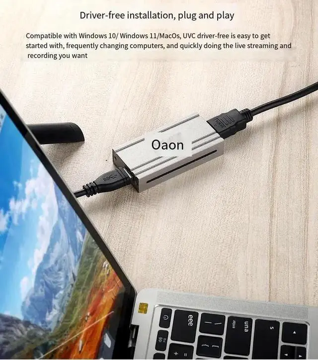 Alt view image 6 of 7 - USB 3.0 4K HDMI video capture card live streaming room building magic tool collector OBS Douyin Companion High-definition game