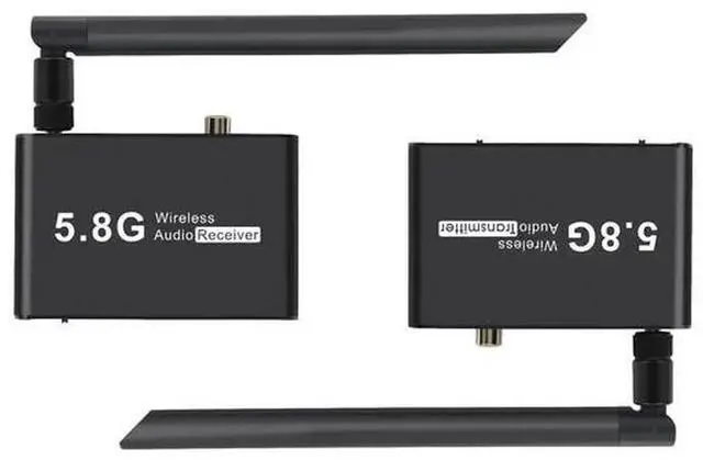 Main image of The 5.8G audio transmitter is a delay-free wireless audio transmitter that automatically connects to the optical fiber coaxial for mutual signal transmission