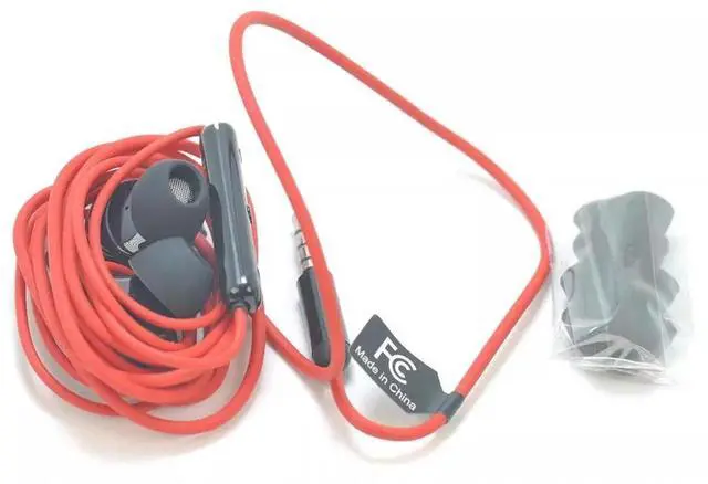 Alt view image 6 of 6 - Original black-berry Classic KEY2 Red Limited Edition 3.5MM in-ear headphones WH70