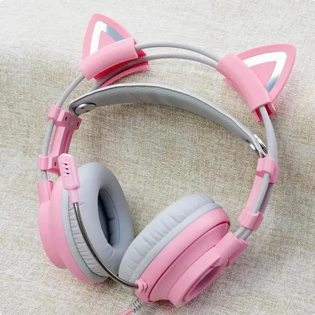 Alt view image 4 of 5 - The headset Cat Ear silicone sleeve is suitable for HyperX Cloud23 Siberian s21 K9 universal cat ear cute accessories