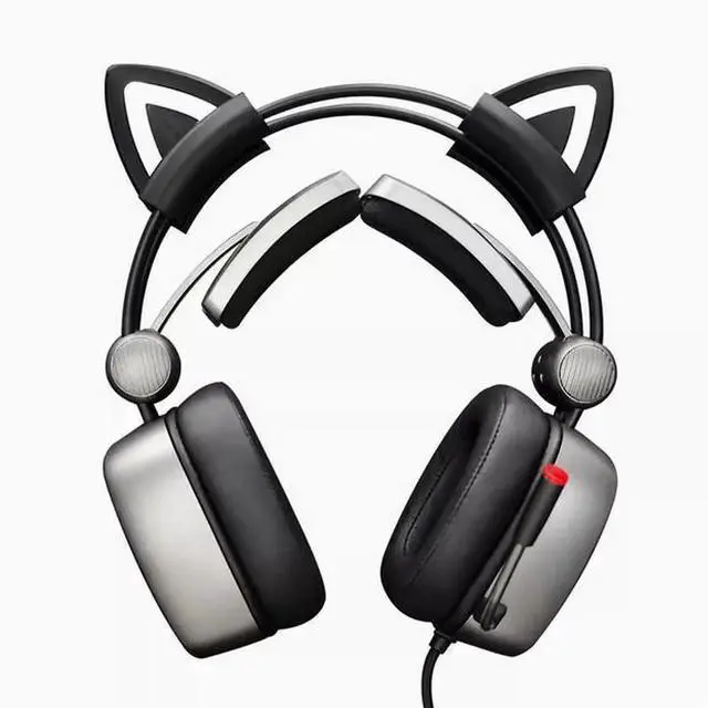 Main image of The headset Cat Ear silicone sleeve is suitable for HyperX Cloud23 Siberian s21 K9 universal cat ear cute accessories