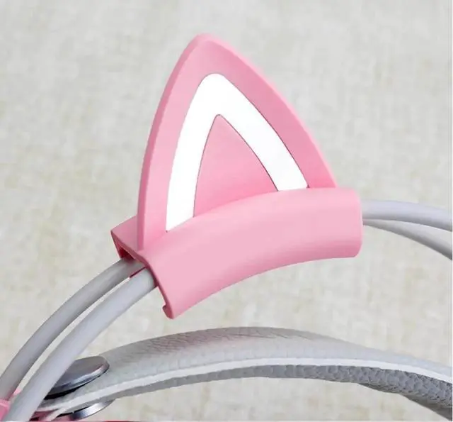 Alt view image 3 of 5 - The headset Cat Ear silicone sleeve is suitable for HyperX Cloud23 Siberian s21 K9 universal cat ear cute accessories