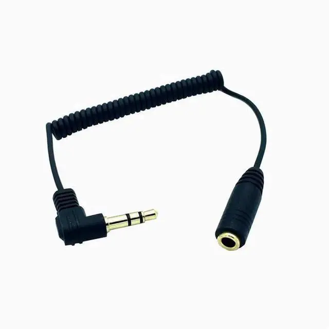 Alt view image 2 of 2 - OD1.5mm Spring Mini 3.5MM to 3.5MM adapter Small to large earphones convert audio cables male and female Female to Male