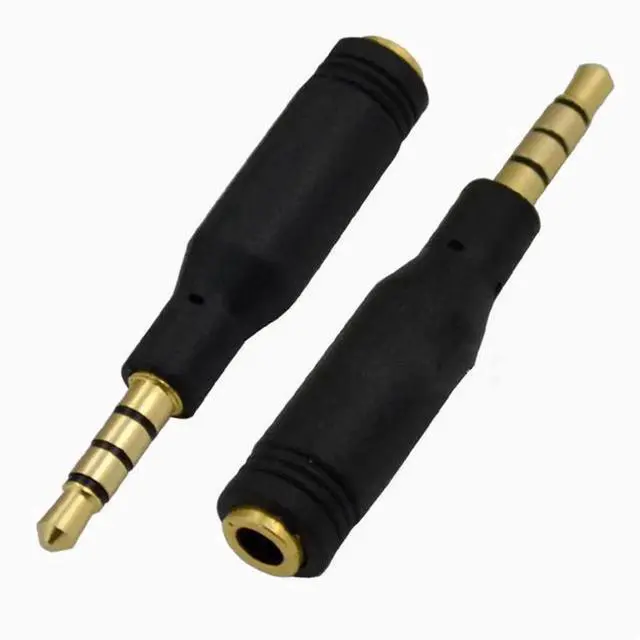 Main image of Gold plated 3.5mm male to female audio connector for Apple iPhone 3.5mm 4 pole