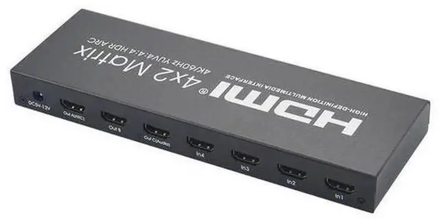 Main image of 4K60Hz KVM HDMI2.0 Matrix Ultra-clear 4-in-2-out HDMI switcher distributor