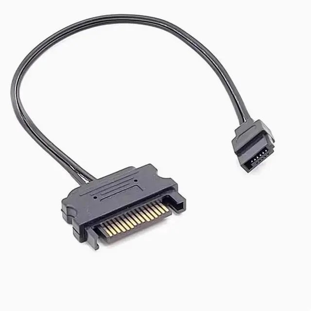 Main image of 15pin to 6pin power cable sata cable Large to small serial port Hard disk sata power cable extension cable
