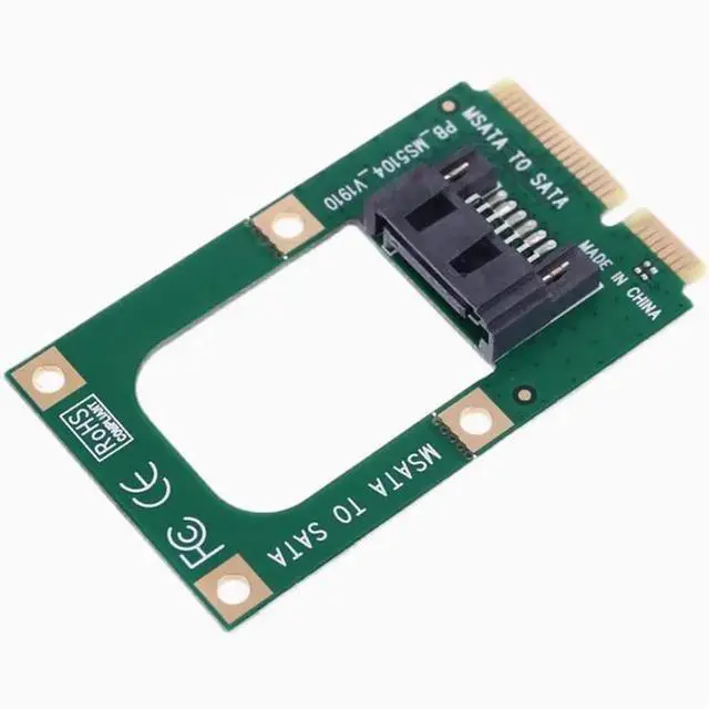 Alt view image 2 of 4 - to SATA adapter MSATA to 7-pin hard disk SSD solid State SATA3.0 interface adapter Card +SATA cable