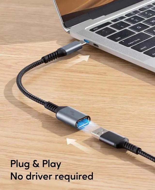 Alt view image 6 of 7 - USB C to USB 3.0 Adapter [2 pack] USB C to USB A Adapter USB Type-C to USB Thunderbolt 3 to USB Adapter OTG Cable for iPhone 15/15 Pro/15 Plus/15 Pro Max Macbook Pro/Air Galaxy S20 and more