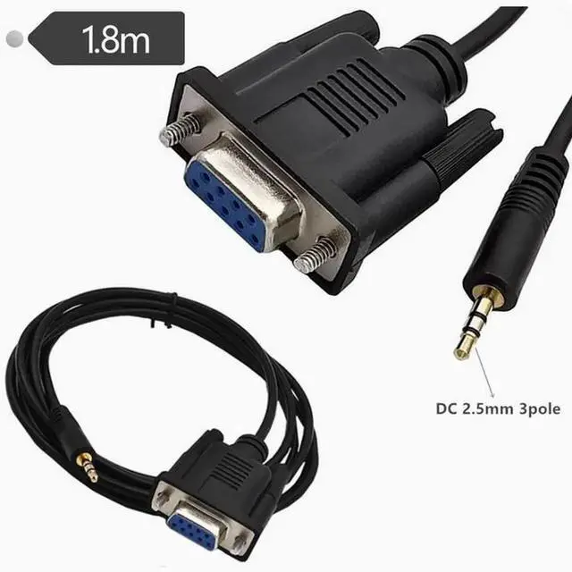 Main image of RS232 Serial audio cable DB9 female Rs232 to stereo DC2.5 speaker cable 1.8M