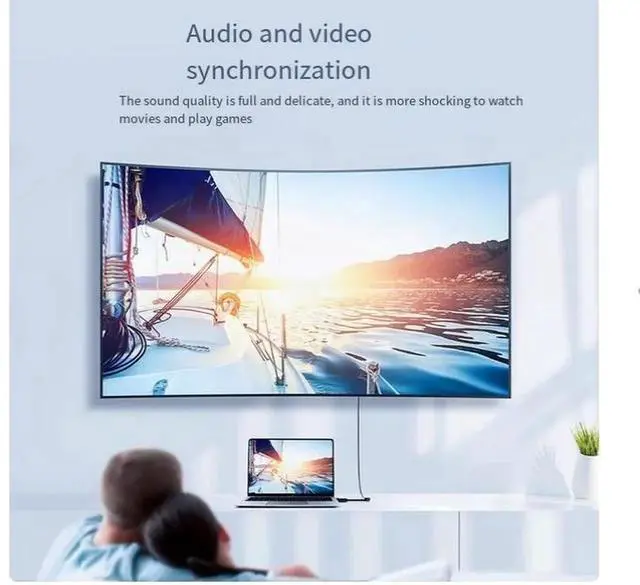 Alt view image 5 of 6 - 4K 60HZ Mini to HDMI adapter is suitable for Apple notebook and 4K TV display projector Mini dp converter Thunder macbook video connection converter computer