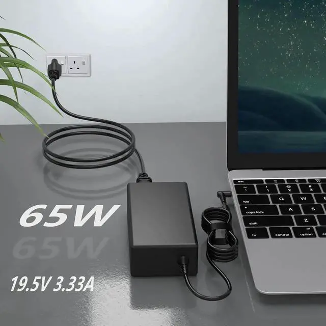 Alt view image 5 of 7 - 65W AC Charger for Original HP Envy x360 Laptop Power Supply Adapter