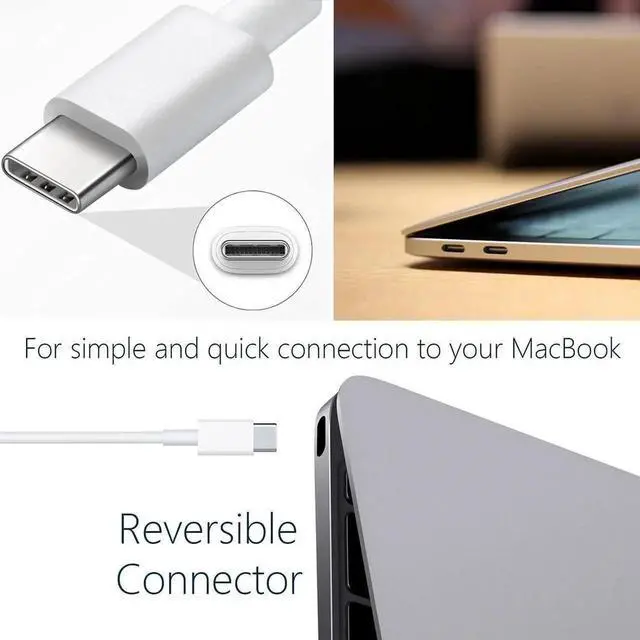 Alt view image 3 of 7 - MacBook Pro Charger for MacBook Air 13 14 15 16 inch 2024 2023 2022 2021 2020 M1 M2 M3 chip Laptop 96W USB C Power Adapter Mac Book Computer Fast Charger Block for USBC Device Included Type C Cable