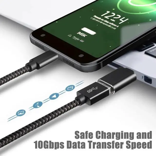 Alt view image 2 of 6 - [6 Pack] USB C to USB Adapter (3 Pack)&USB to USB C Adapter (3 Pack) [Aluminum Shell] SuperSpeed Data Transfer & Fast Charging for iPhone/PC//iPad/Laptop/MacBook/etc