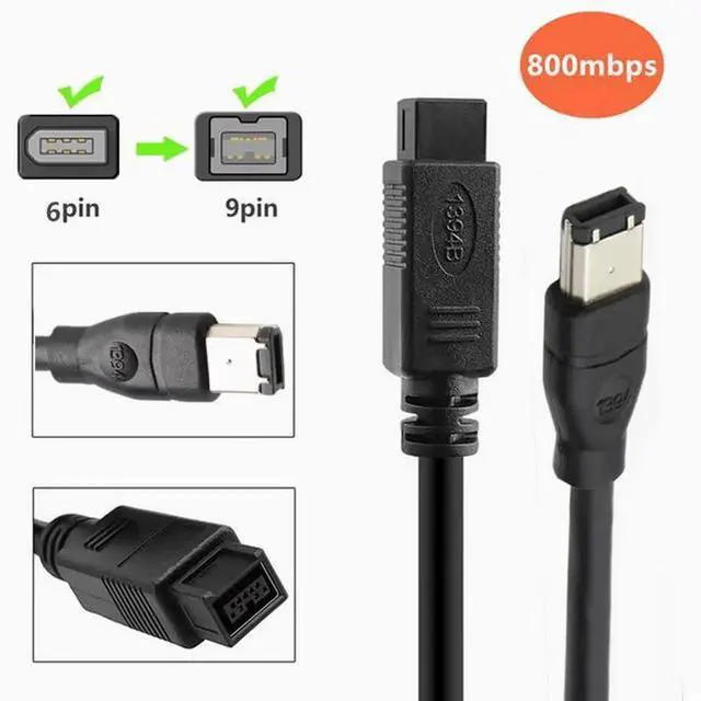 Main image of IEEE400 1394 Firewire USB AM to 6P cable USB to 1394 sound card connection Six to nine 1394 lines 3m