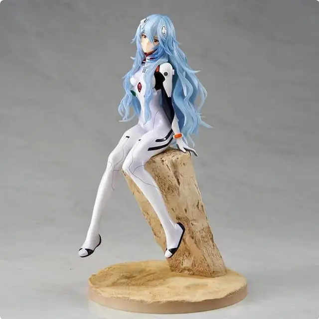Alt view image 5 of 5 - Anime Evangelion: 3.0+1.01 Thrice Upon a Time Ayanami Rei Long hair styling MegaHouse EVA Precious G.E.M. Action Figures 22CM