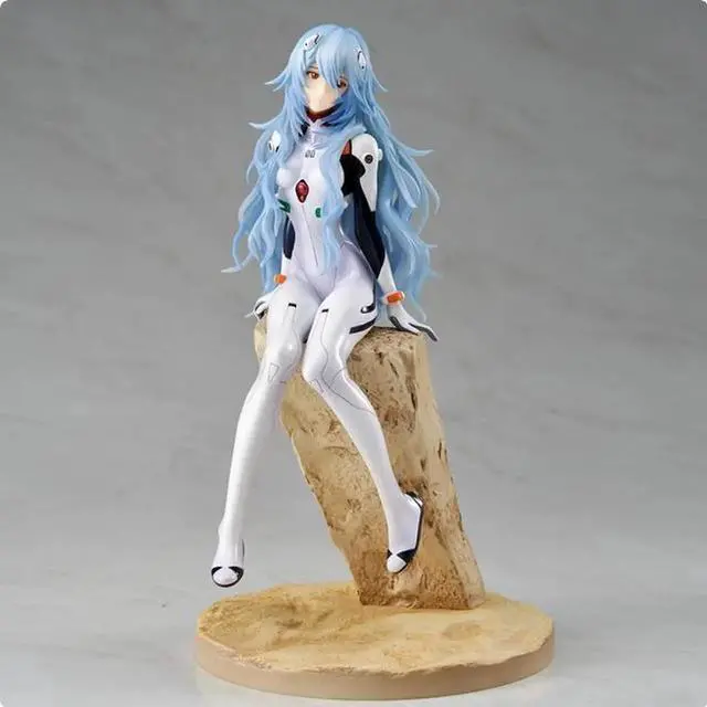 Alt view image 4 of 5 - Anime Evangelion: 3.0+1.01 Thrice Upon a Time Ayanami Rei Long hair styling MegaHouse EVA Precious G.E.M. Action Figures 22CM