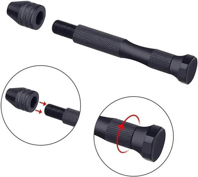 Alt view image 5 of 7 - Hand Drill Bits Set 31Pcs Hand Drill Set Precision Pin Vise Micro-Mini Twist Drill Bits For Metal Wood Delicate Manual Work