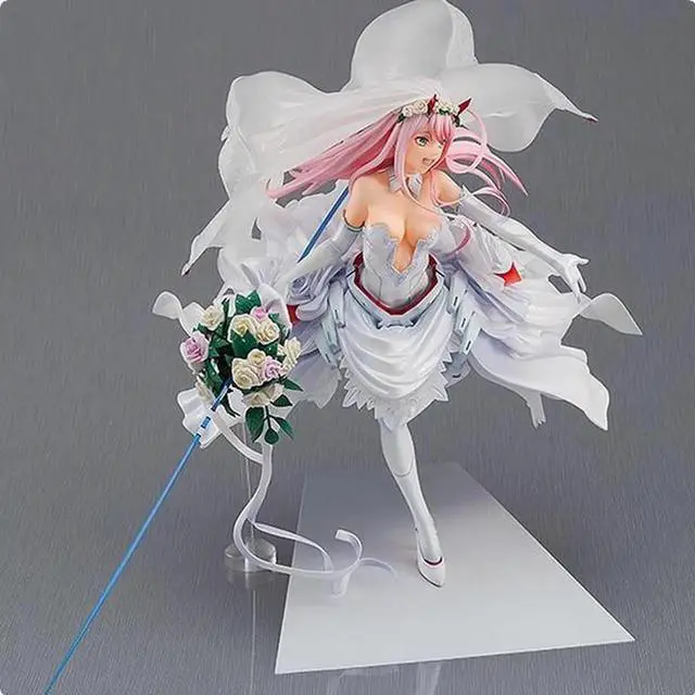 Alt view image 2 of 5 - Anime Darling in the franxxk zero two 02 Wedding dress 1/7 Action Figure 27cm