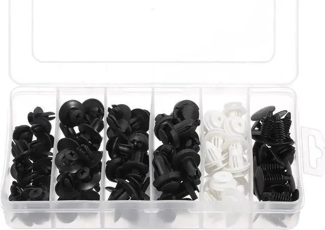 Alt view image 6 of 7 - 100Pcs Car Body Plastic Push Retainer Pin Rivet Fasteners Trim Moulding Clip Automotive Furniture Assembly Expansion Screws Kit with Removal Tool Screwdriver for Vehicles