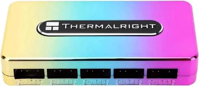 Alt view image 2 of 7 - Thermalright Integrated ARGB Fan Hub, 10-Port 3 Pin PC Fan Controller, 5V Fan ARGB Hub, Support up to 10 Fans, SATA Power Cord Direct Input
