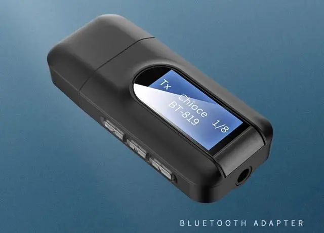 Main image of Bluetooth Audio transmitter and Receiver 5.0 2-in-1 computer TV projector Audio 3.5mm to stereo headphones