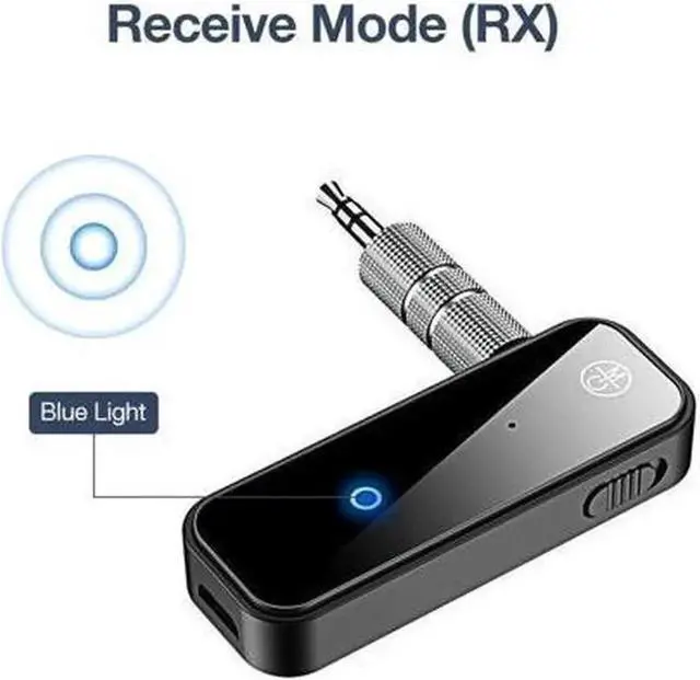 Alt view image 4 of 7 - USB Wireless Bluetooth 5.0 Transmitter Receiver 2in1 Audio Adapter 3.5mm Aux Car
